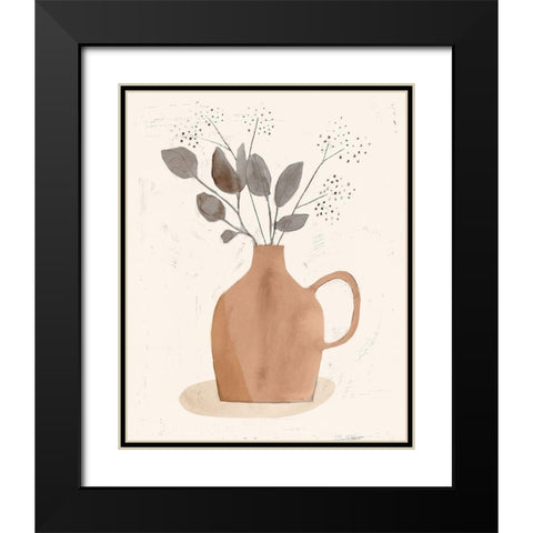 La Planta II Black Modern Wood Framed Art Print with Double Matting by Barnes, Victoria