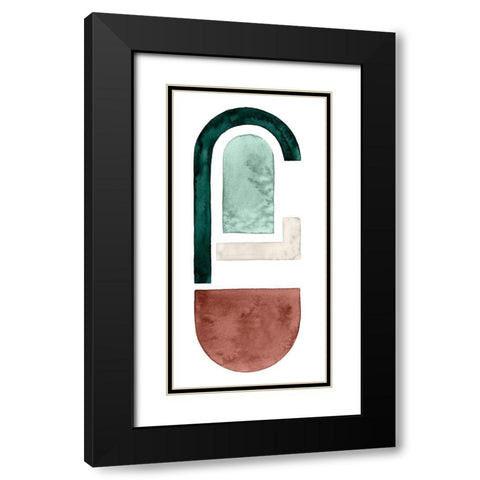 Strata Shift I Black Modern Wood Framed Art Print with Double Matting by Popp, Grace