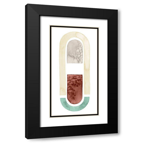 Strata Shift III Black Modern Wood Framed Art Print with Double Matting by Popp, Grace