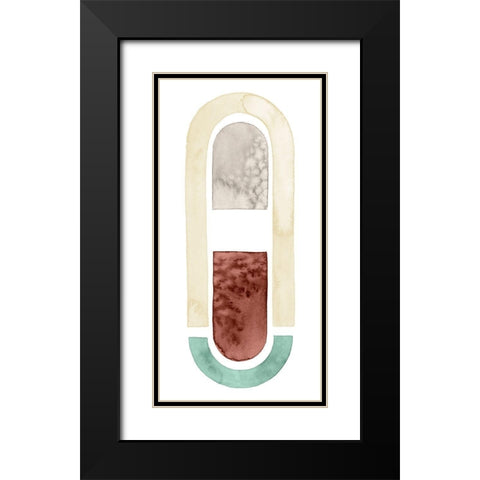 Strata Shift III Black Modern Wood Framed Art Print with Double Matting by Popp, Grace