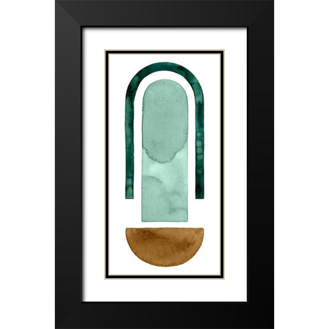 Strata Shift IV Black Modern Wood Framed Art Print with Double Matting by Popp, Grace