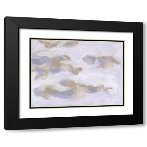 Violet Sky II Black Modern Wood Framed Art Print with Double Matting by Wang, Melissa