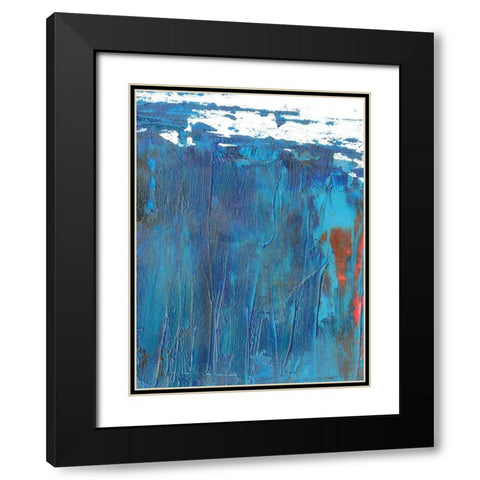 Windy Seas I Black Modern Wood Framed Art Print with Double Matting by Wang, Melissa