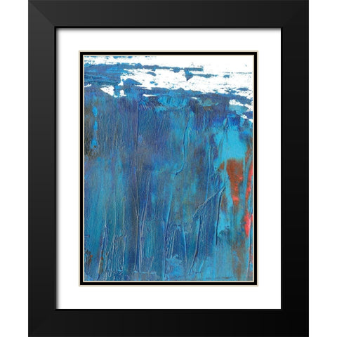 Windy Seas I Black Modern Wood Framed Art Print with Double Matting by Wang, Melissa