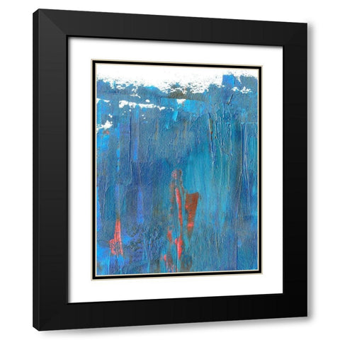 Windy Seas II Black Modern Wood Framed Art Print with Double Matting by Wang, Melissa