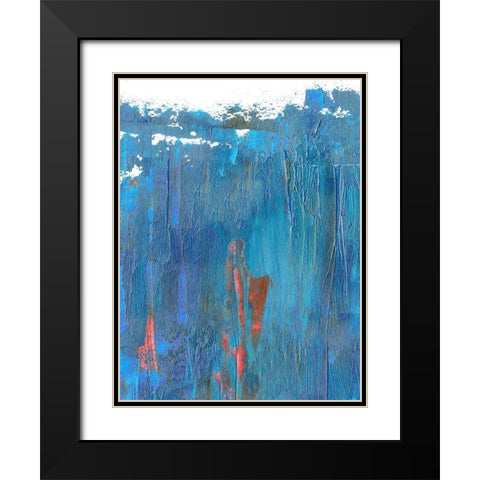 Windy Seas II Black Modern Wood Framed Art Print with Double Matting by Wang, Melissa