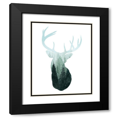 Forest Majesty II Black Modern Wood Framed Art Print with Double Matting by Popp, Grace
