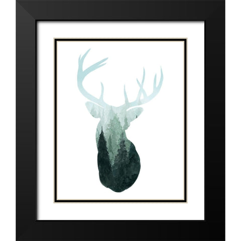Forest Majesty II Black Modern Wood Framed Art Print with Double Matting by Popp, Grace