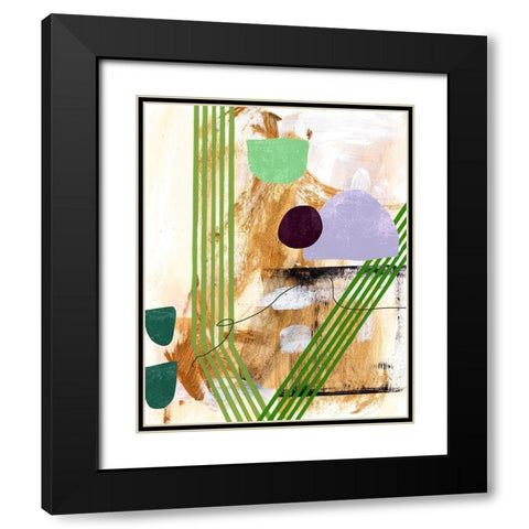 Skating I Black Modern Wood Framed Art Print with Double Matting by Wang, Melissa