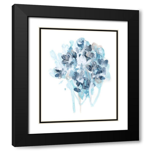 Bluescale Flora II Black Modern Wood Framed Art Print with Double Matting by Vess, June Erica