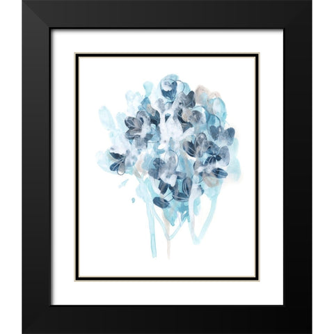 Bluescale Flora II Black Modern Wood Framed Art Print with Double Matting by Vess, June Erica