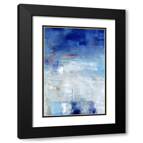 Between the Line I Black Modern Wood Framed Art Print with Double Matting by OToole, Tim