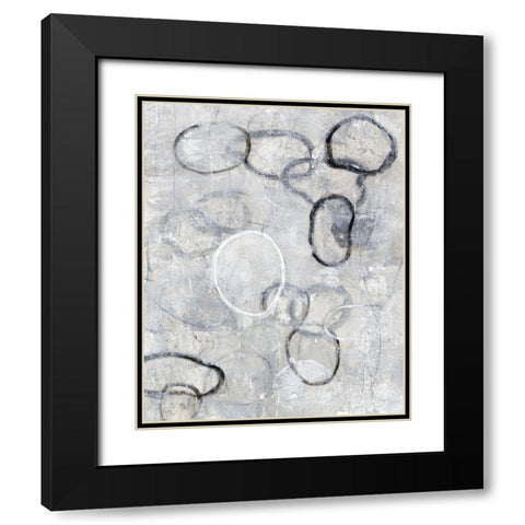 Missing Links I Black Modern Wood Framed Art Print with Double Matting by OToole, Tim