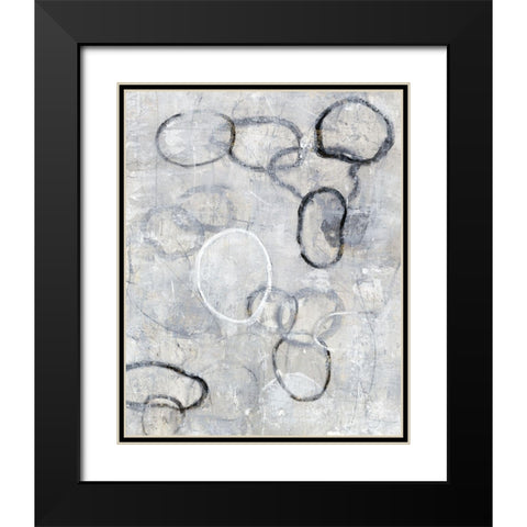 Missing Links I Black Modern Wood Framed Art Print with Double Matting by OToole, Tim