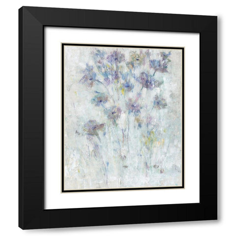 Lavender Floral Fresco II Black Modern Wood Framed Art Print with Double Matting by OToole, Tim