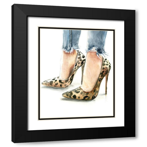 Casual Friday II Black Modern Wood Framed Art Print with Double Matting by Parker, Jennifer Paxton