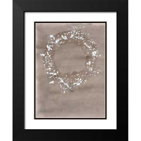 Neutral Coronet Black Modern Wood Framed Art Print with Double Matting by Binder, Vanessa