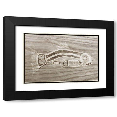 Totem Animal I Black Modern Wood Framed Art Print with Double Matting by Ludwig, Alicia