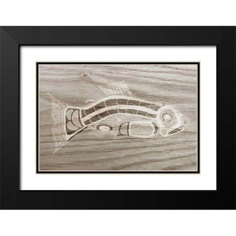 Totem Animal I Black Modern Wood Framed Art Print with Double Matting by Ludwig, Alicia
