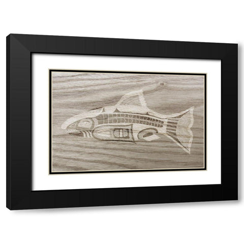 Totem Animal II Black Modern Wood Framed Art Print with Double Matting by Ludwig, Alicia