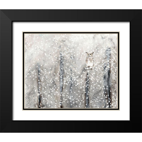 Snowy Habitat I Black Modern Wood Framed Art Print with Double Matting by Ludwig, Alicia