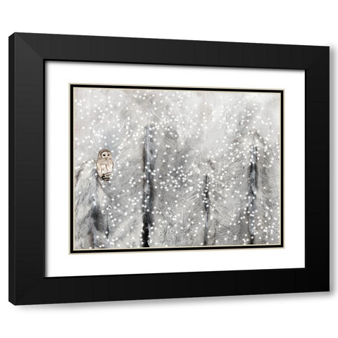 Snowy Habitat II Black Modern Wood Framed Art Print with Double Matting by Ludwig, Alicia