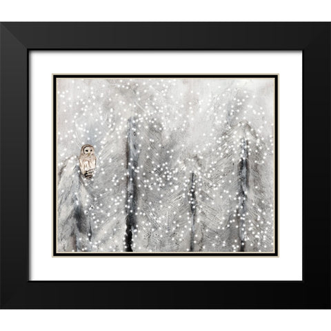 Snowy Habitat II Black Modern Wood Framed Art Print with Double Matting by Ludwig, Alicia