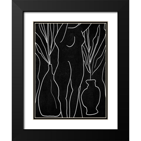 Summer Portrait I Black Modern Wood Framed Art Print with Double Matting by Wang, Melissa