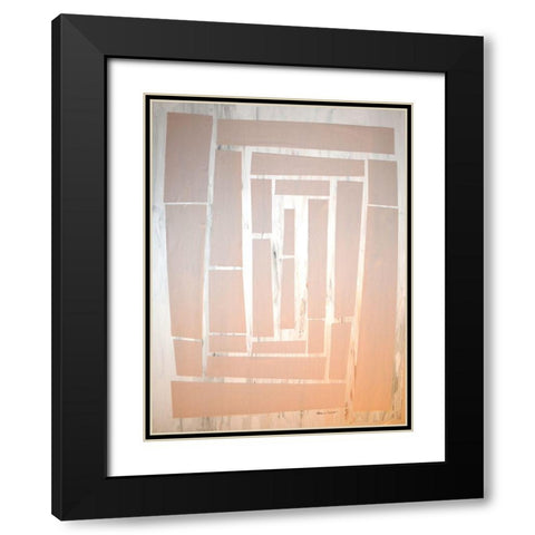 The Maze I Black Modern Wood Framed Art Print with Double Matting by Avondet, Natalie
