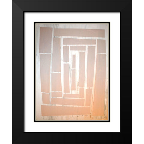The Maze I Black Modern Wood Framed Art Print with Double Matting by Avondet, Natalie