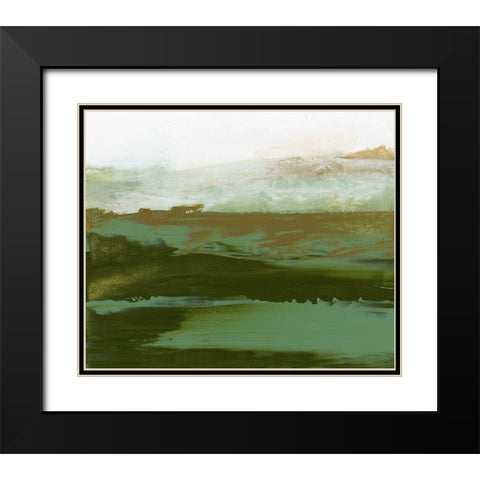 Lyrical I Black Modern Wood Framed Art Print with Double Matting by Gordon, Sharon