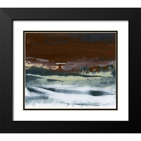 Lyrical IV Black Modern Wood Framed Art Print with Double Matting by Gordon, Sharon
