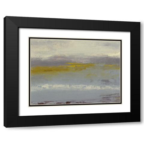 Milieu II Black Modern Wood Framed Art Print with Double Matting by Gordon, Sharon