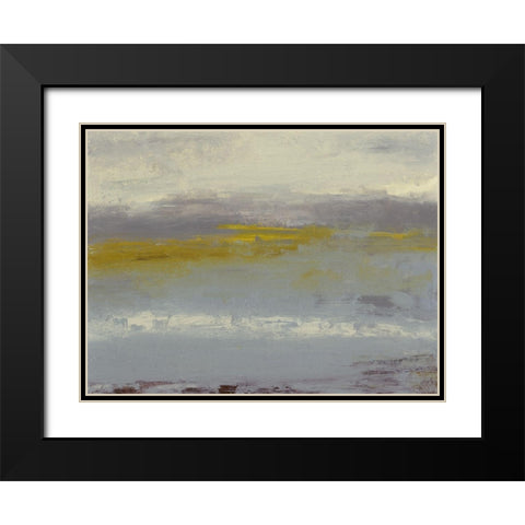 Milieu II Black Modern Wood Framed Art Print with Double Matting by Gordon, Sharon