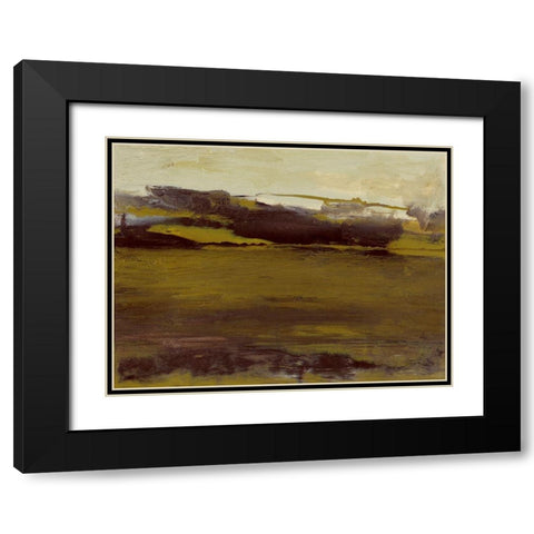 Milieu III Black Modern Wood Framed Art Print with Double Matting by Gordon, Sharon