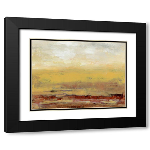 Milieu IV Black Modern Wood Framed Art Print with Double Matting by Gordon, Sharon