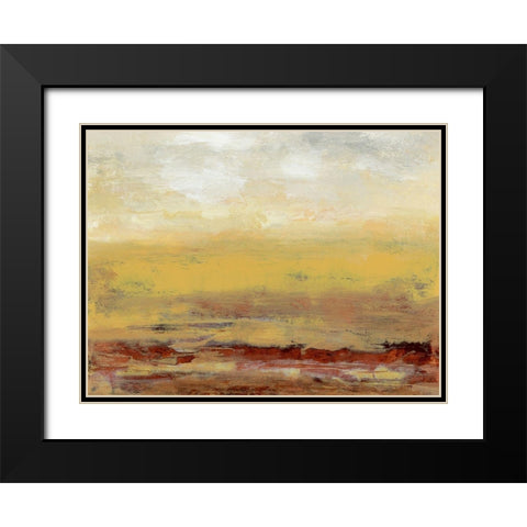 Milieu IV Black Modern Wood Framed Art Print with Double Matting by Gordon, Sharon