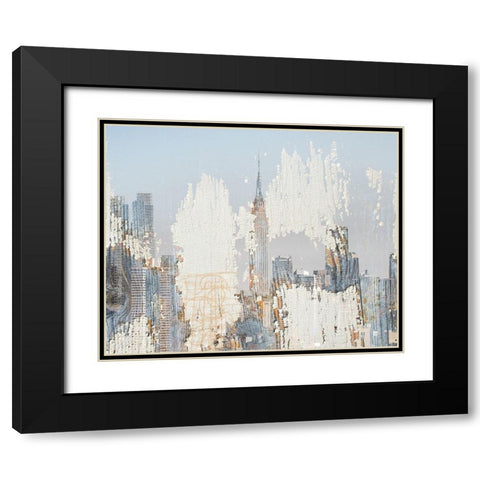Textures of New York Black Modern Wood Framed Art Print with Double Matting by Orlov, Irena