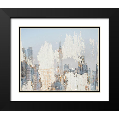 Textures of New York Black Modern Wood Framed Art Print with Double Matting by Orlov, Irena