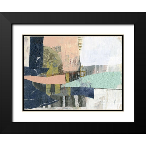 Pieces I Black Modern Wood Framed Art Print with Double Matting by Goldberger, Jennifer