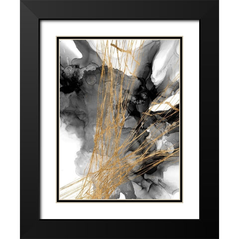 Webbing I Black Modern Wood Framed Art Print with Double Matting by Goldberger, Jennifer