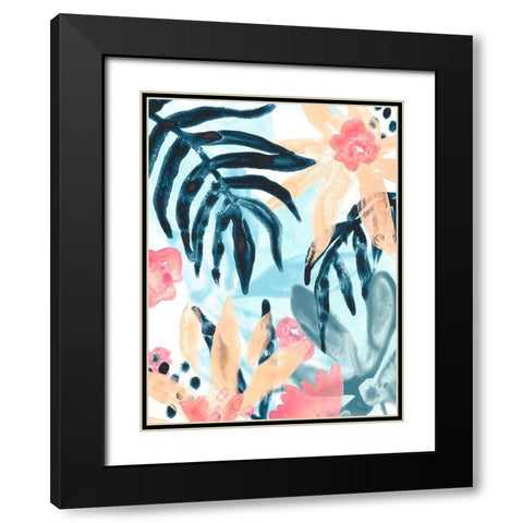 Island Intuition I Black Modern Wood Framed Art Print with Double Matting by Vess, June Erica