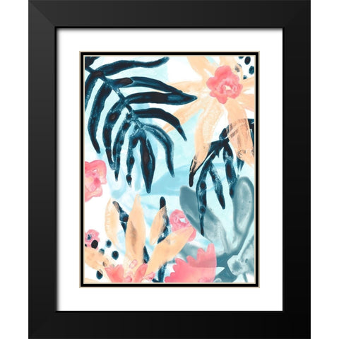 Island Intuition I Black Modern Wood Framed Art Print with Double Matting by Vess, June Erica