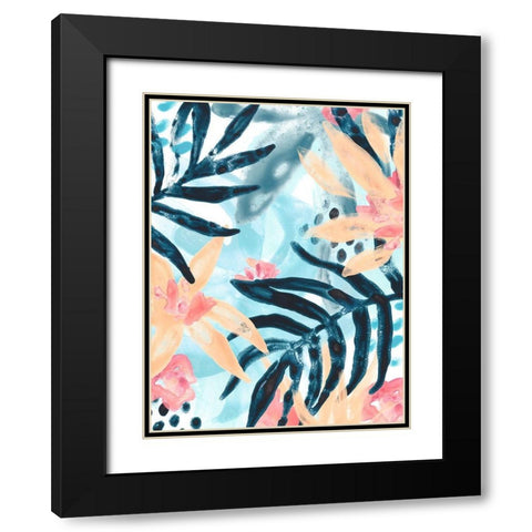 Island Intuition III Black Modern Wood Framed Art Print with Double Matting by Vess, June Erica