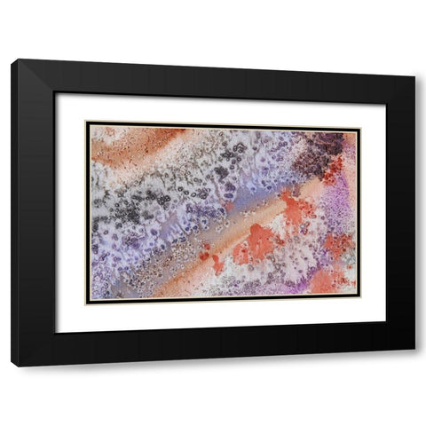 Textured Coast II Black Modern Wood Framed Art Print with Double Matting by Orlov, Irena
