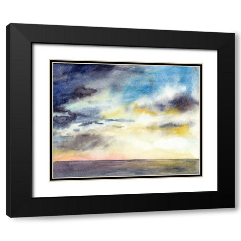 September Sky Studies I Black Modern Wood Framed Art Print with Double Matting by McCreery, Paul