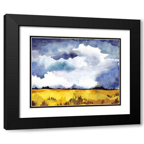 September Sky Studies II Black Modern Wood Framed Art Print with Double Matting by McCreery, Paul