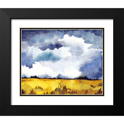 September Sky Studies II Black Modern Wood Framed Art Print with Double Matting by McCreery, Paul