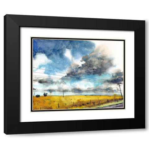 September Sky Studies III Black Modern Wood Framed Art Print with Double Matting by McCreery, Paul