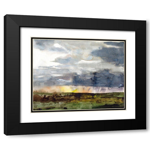 September Sky Studies IV Black Modern Wood Framed Art Print with Double Matting by McCreery, Paul